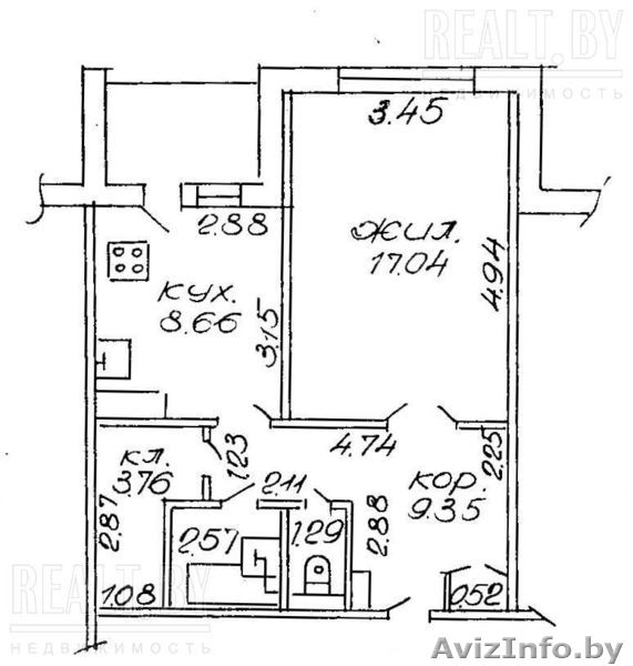 Продажа 1-комнатной. Центр. Улучшенная планировка 23 тыс. - Изображение #1, Объявление #293732