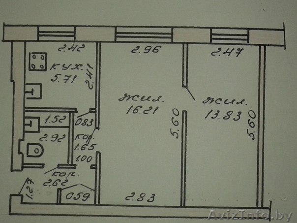  2-ную квартира в бобруйске - Изображение #1, Объявление #1386437