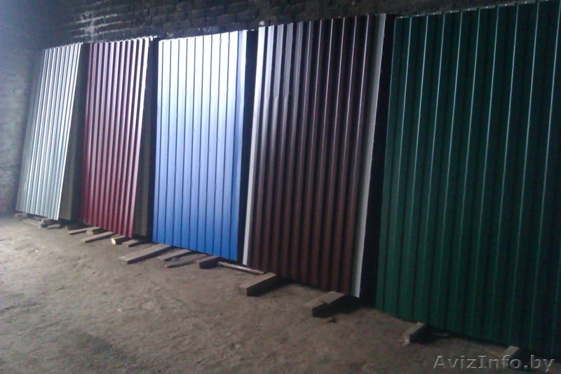 крашенный и оцинкованный профнастил - Изображение #1, Объявление #1427314