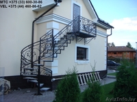 ковка, ворота, ограда, лестница, решетка, козырек, перила, навес, арка, мангал - Изображение #4, Объявление #1426592