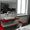 Модуль (с зеркалом и подсветкой), Khroma 1,35м, ящики справа, цвет красный - Изображение #1, Объявление #1513185