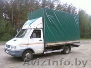 Грузоперевозки по  Беларуси  IVECO DAILY  2.5т 20м.куб,  тент.    