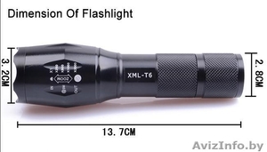 Продам сверхяркий светодиодный ручной фонарик cree XML-T6 2000 люмен Украина - Изображение #3, Объявление #1394970
