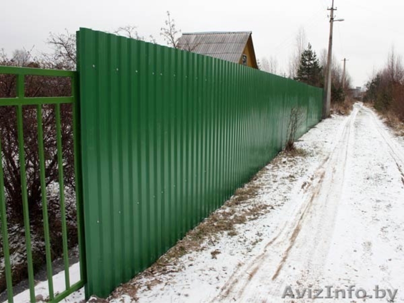 ЗАБОРЫ ИЗ МЕТАЛОПРОФЕЛЯ, ВОРОТА, КАЛИТКИ, КОЛЬЦА КОЛОДЕЗНЫЕ.БЕТОННЫЕ ЗАБОРЫ, - Изображение #3, Объявление #1241148